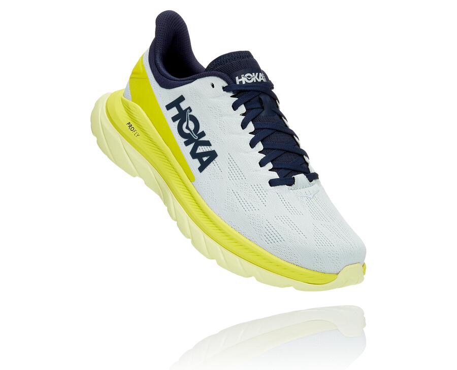 Hoka One One Koşu Ayakkabısı Erkek Beyaz - Mach 4 - KW6745130